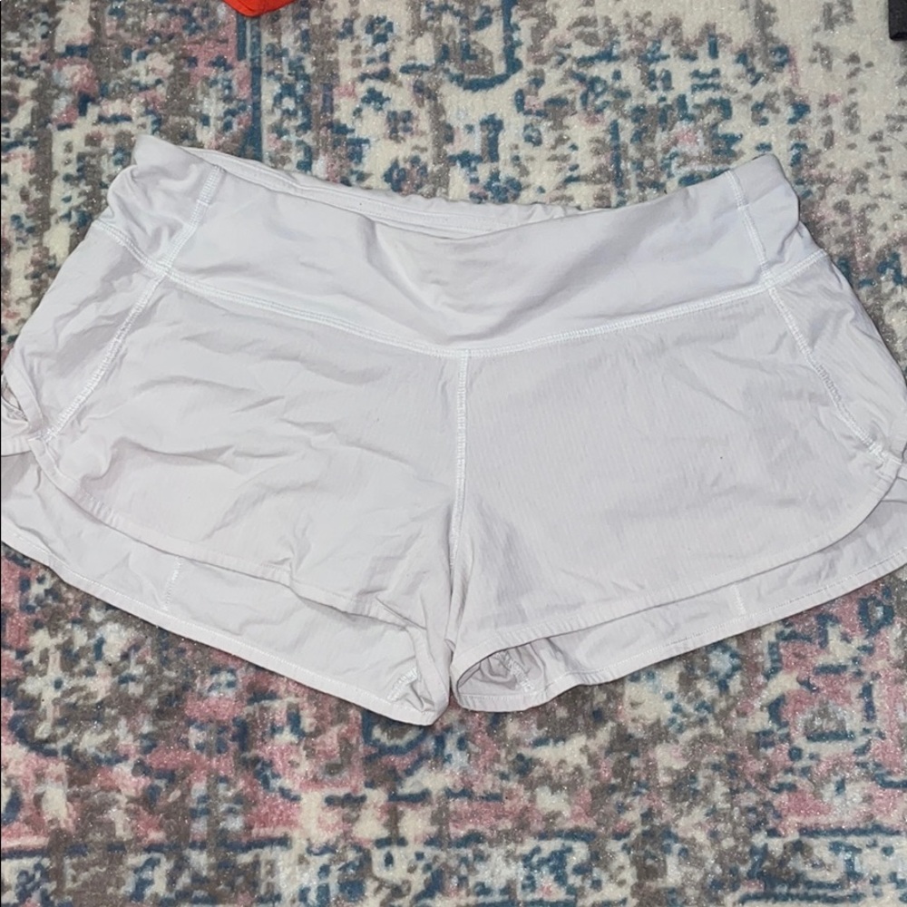 White speed up shorts
